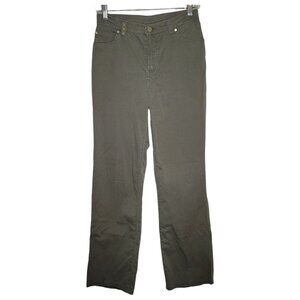 Dismero Vermoda womens 28 Pants Jeans Olive Green Solid Made in Italy